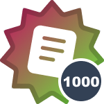 Napisałem(-am) już łącznie 1000 postów!