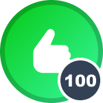 Zdobyłem(-am) 100 punktów reputacji!