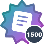 Napisałem(-am) już łącznie 1500 postów!